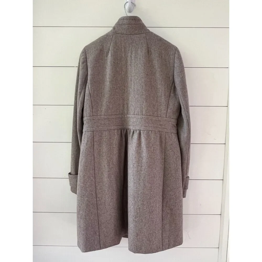 J.Crew Wool Blend Coat Beige Women's 8